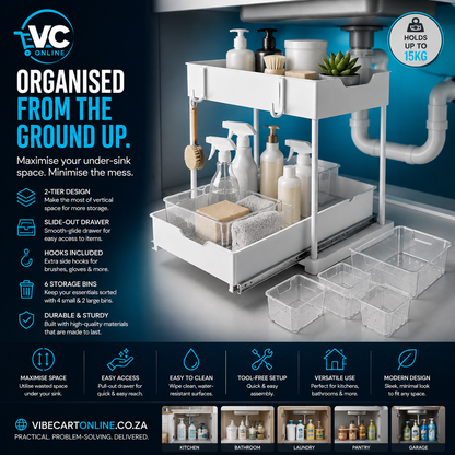Under-Sink Organiser — Turn Chaos Into a Clean, Functional Space