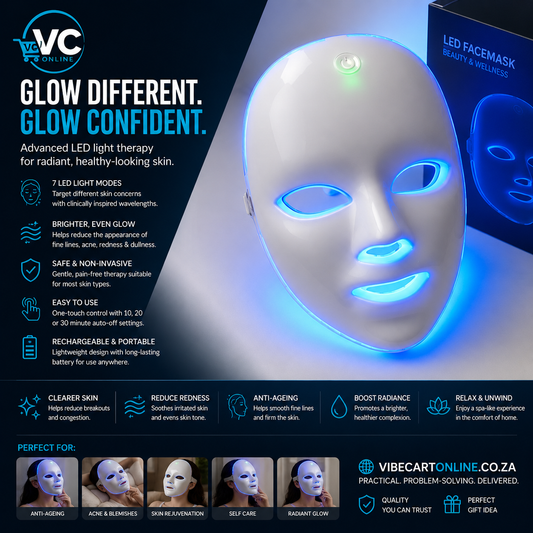 LED Beauty Face Mask — 7 Colour Light Therapy