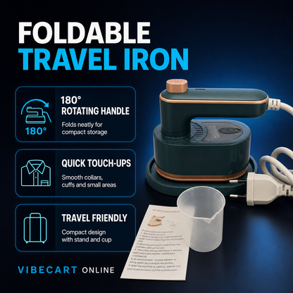 Foldable 180° Travel Mini Iron