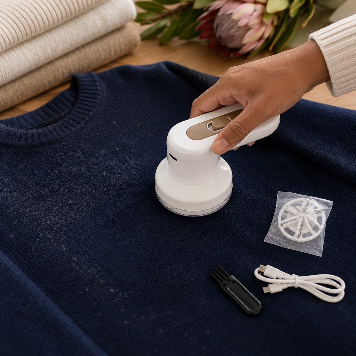 Rechargeable USB Fabric Shaver & Lint Remover