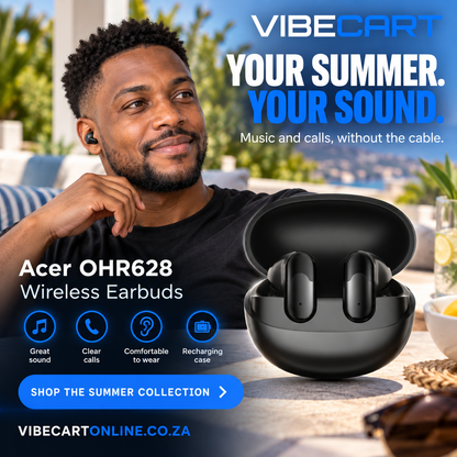 Acer OHR628 earbuds summer product advertisement
