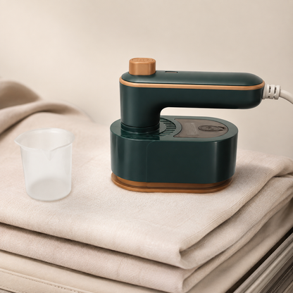 Green foldable travel mini iron hero image
