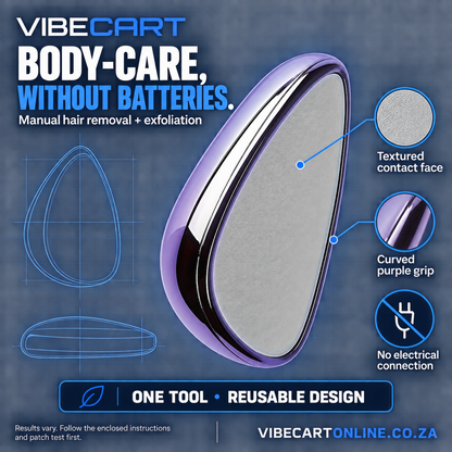 Blueprint-style explanation of manual body hair-removal tool