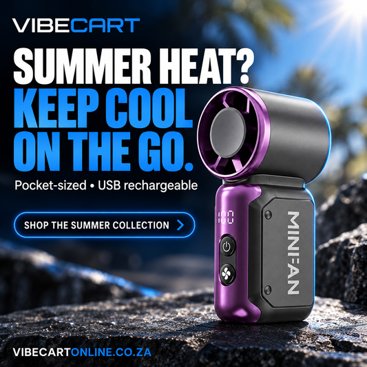 Pocket mini fan summer product advertisement