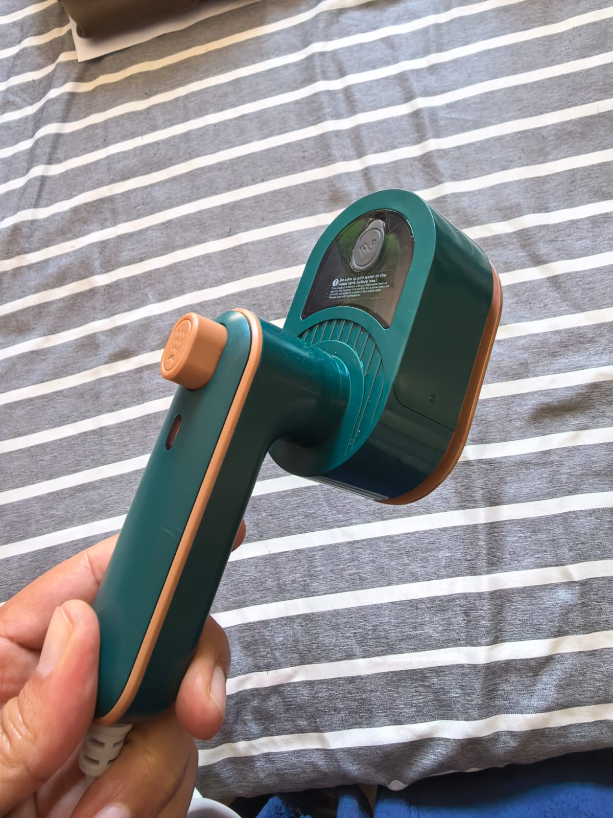 Green travel mini iron ready for garment care