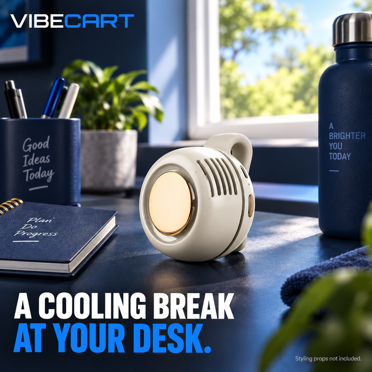 Wearable Fan 06 Lifestyle Desk